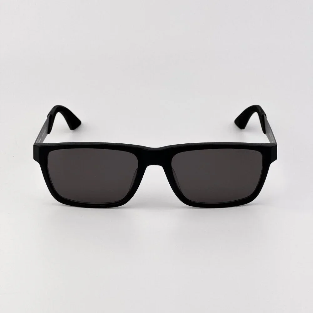 Montblanc Men Sunglasses Matte Black Grey Rectangle Frame Grey | Model MB0299S